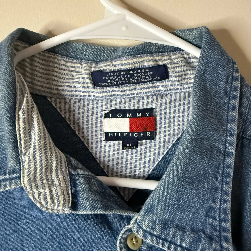 Tommy Hilfiger Light Blue Denim Shirt - Picture 2 of 5